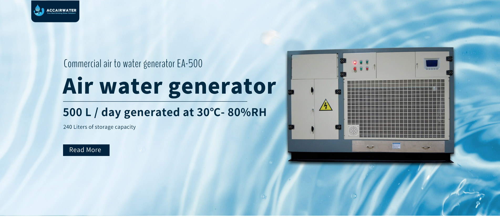 Industrial atmospheric water generator EA-500